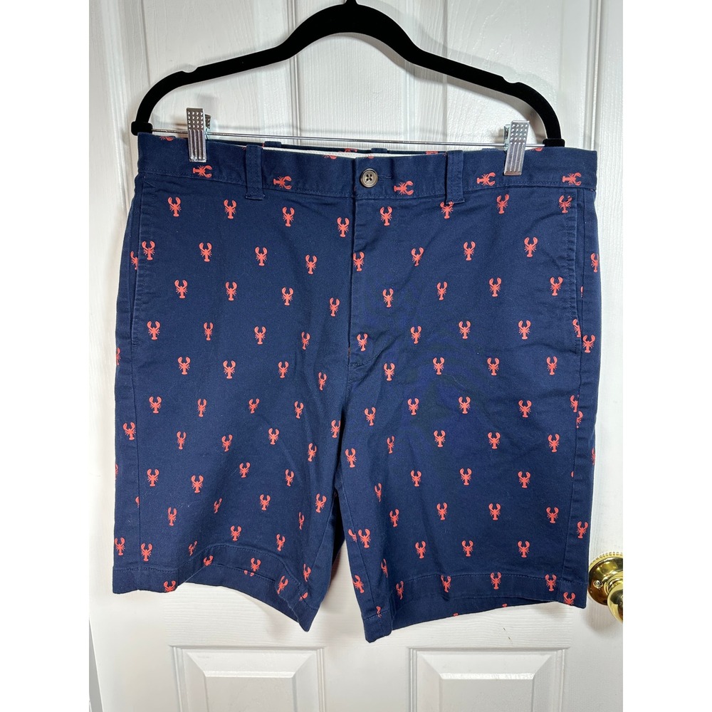 J. Crew Men's Lobster Print Shorts Preppy Casual Everyday Size‎ 35 Inseam 9"